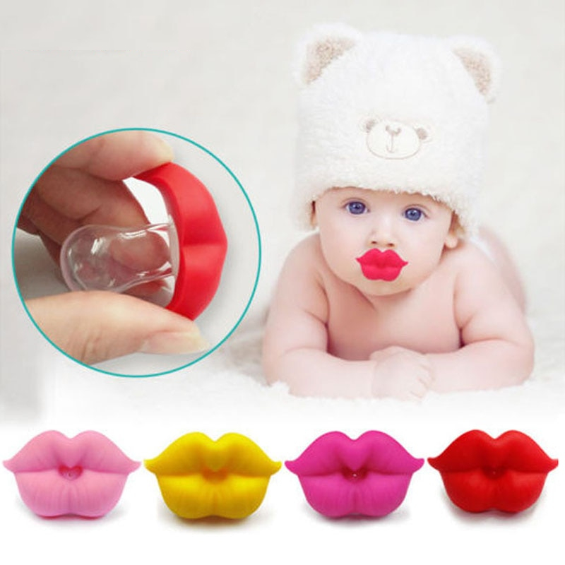 Funny Pacifier Sexy Silicone Lips Design